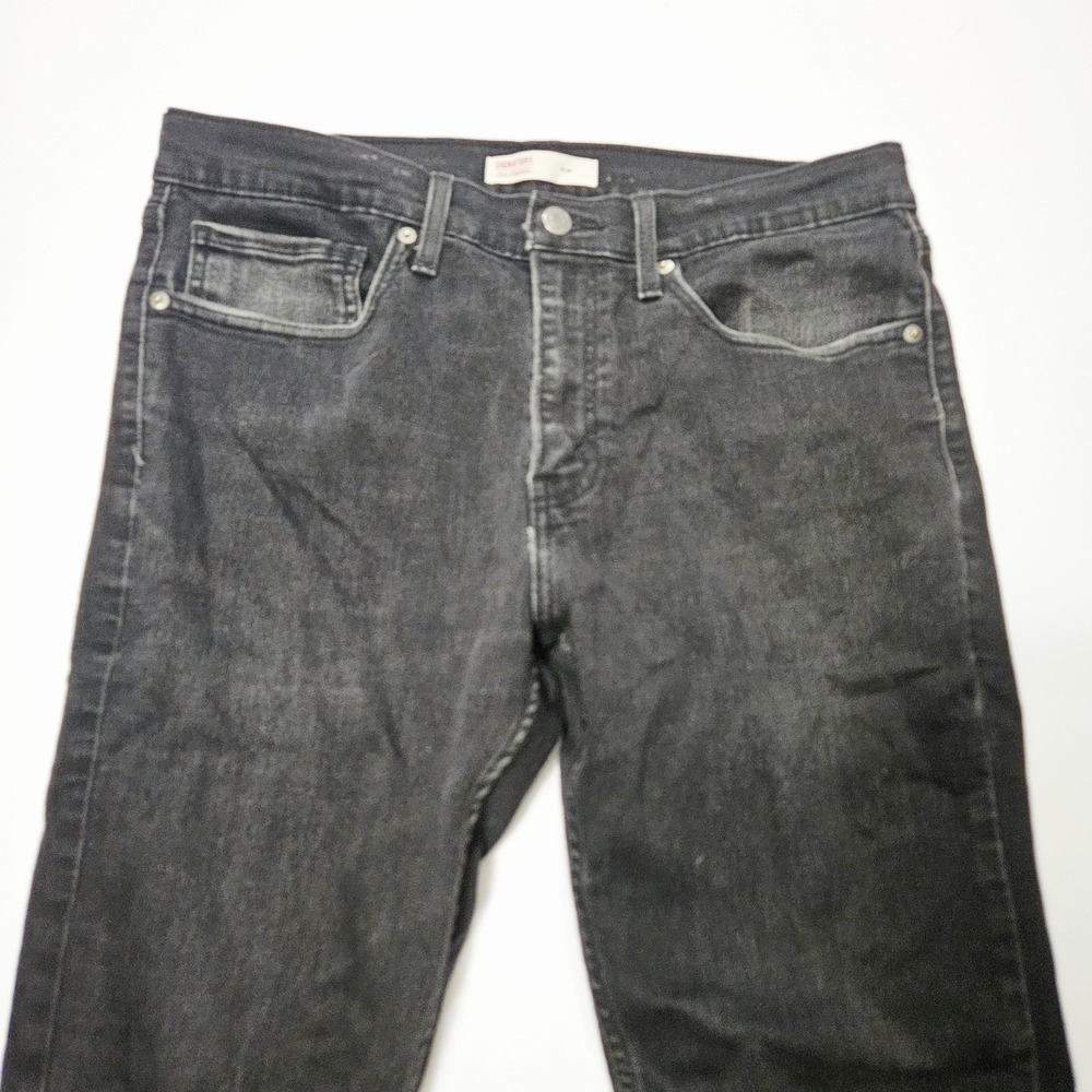 LEVI Strauss & Co. Slim Straight  34x30 Lite Black Denim Jeans Women's - Picture 3 of 8